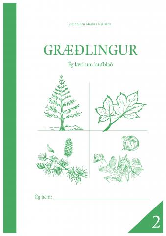 Forsíða Græðlings -Ég læri um laufblað