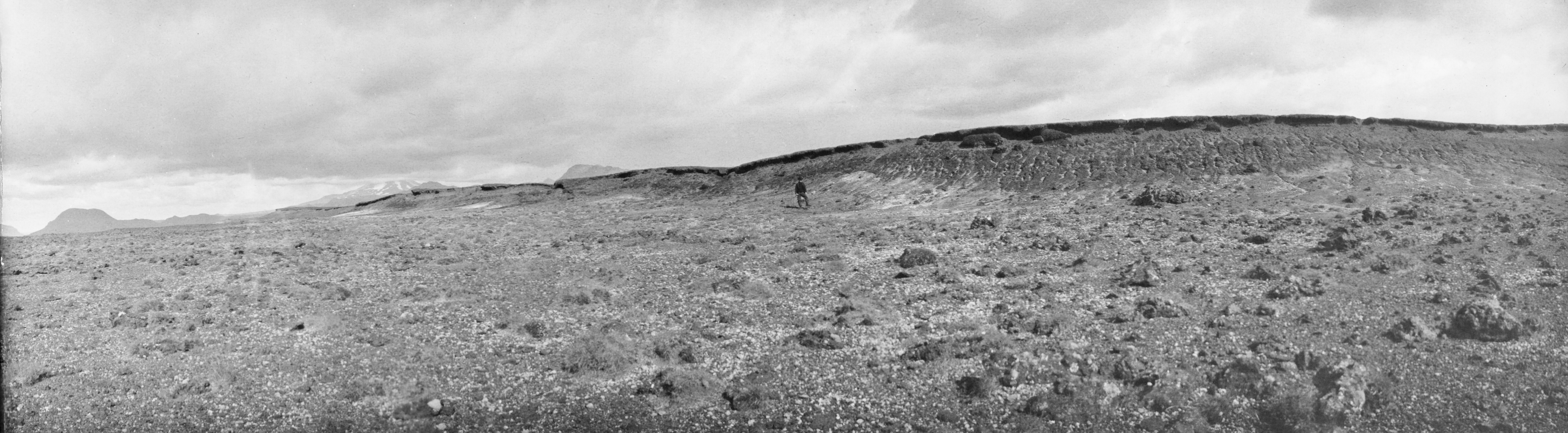 Uppblásturssvæði í Bolholti á Rangárvöllum 1905. Ljósmynd í eigu Skógræktarinnar úr safni frá CF Flensborg.