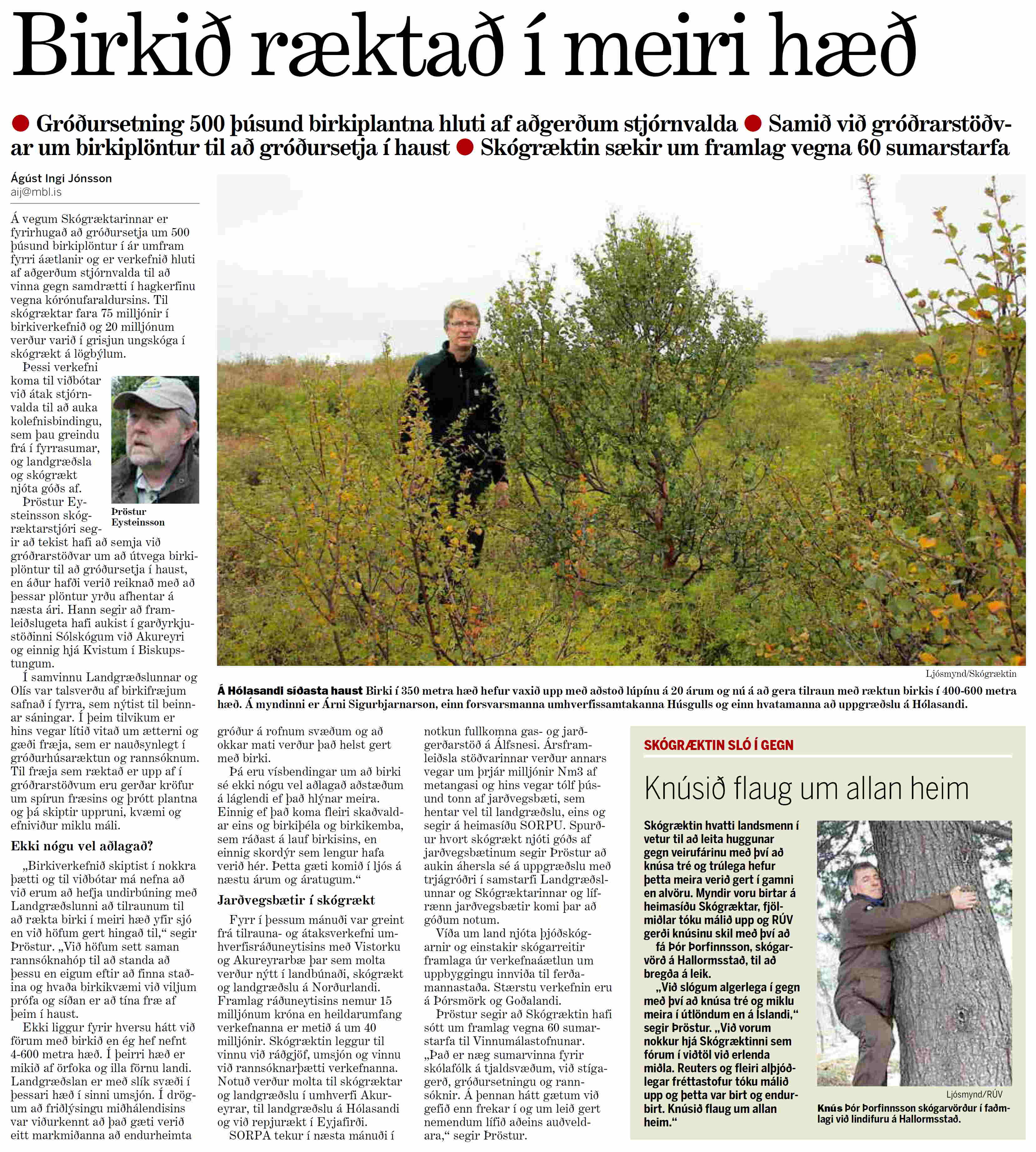 Greinin í Morgunblaðinu 22. maí 2020 Greinin í Morgunblaðinu 22. maí 2020