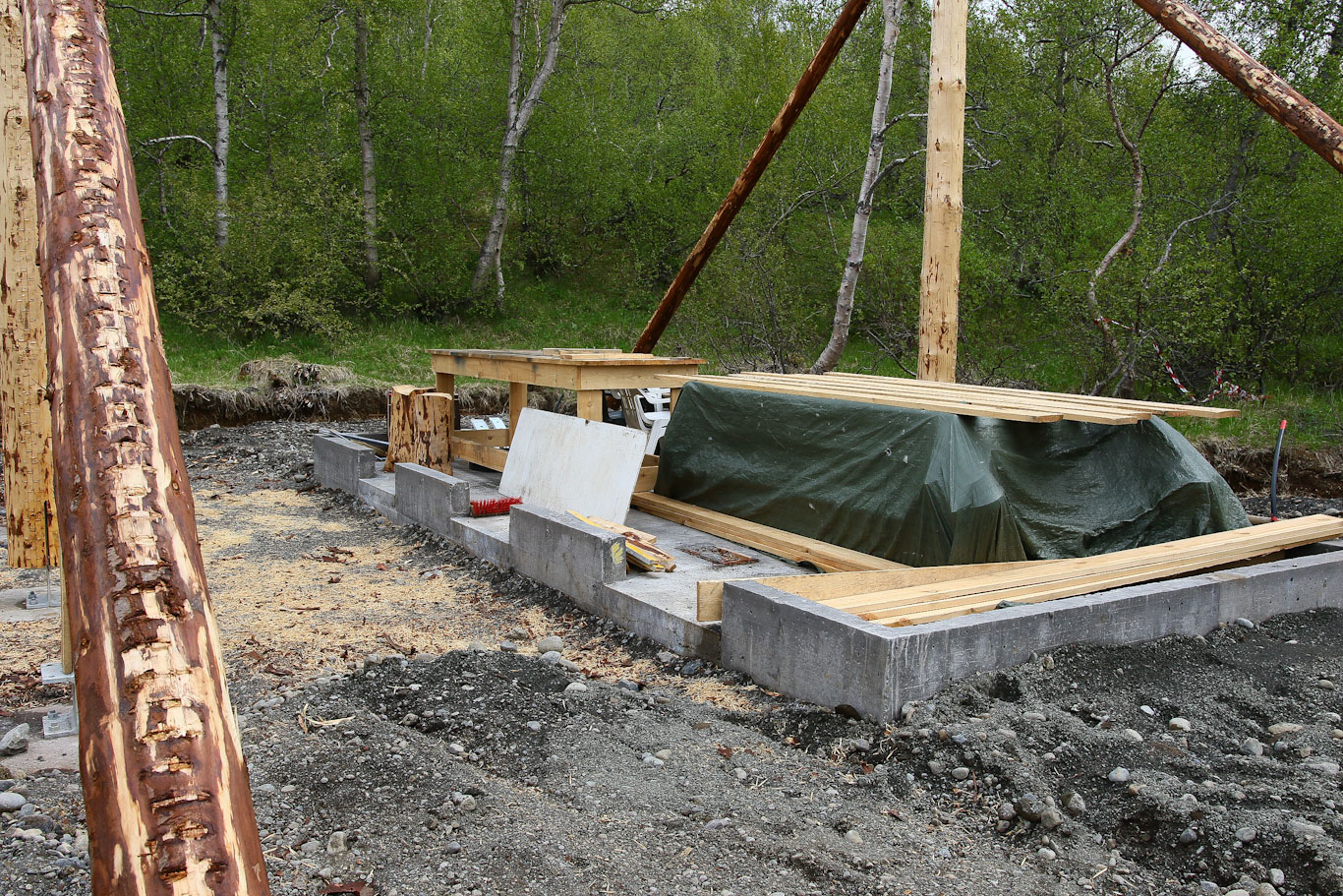 Auk þess að skýla gestum verður hægt að grilla í eldaskálanum og sömuleiðis verða þar snyrtingar. Ljósmynd: Pétur Halldórsson Auk þess að skýla gestum verður hægt að grilla í eldaskálanum og sömuleiðis verða þar snyrtingar. Ljósmynd: Pétur Halldórsson