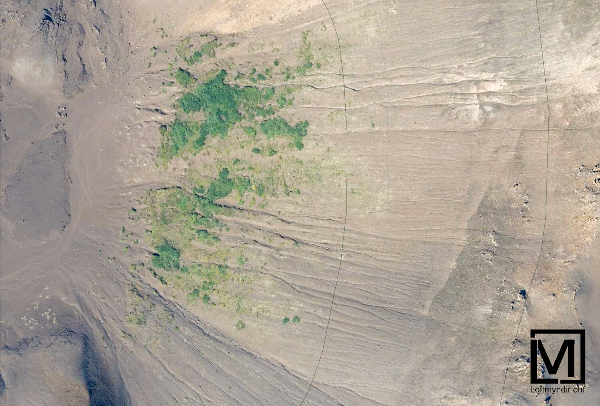 Birkitorfan í nærmynd. Skjámynd af map.is birtar með leyfi Loftmynda ehf.