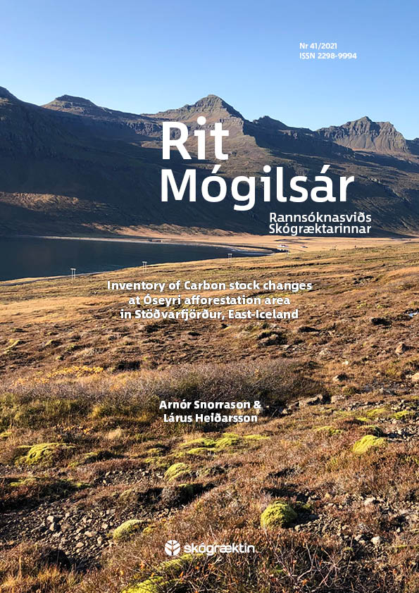 Forsíða 41. heftis af Riti Mógilsár