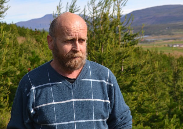 Ragnar Sigurðsson, skógarbóndi og smiður að Kirkjubóli. Ljósmynd: Guðmundur Sigurðsson