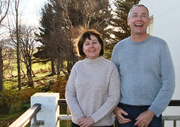 Kristín Jóhannesdóttir og Sigurður  Baldursson, kúa og skógarbændur á Páfastöðum. Ljósmynd: Pétur Halldórsson