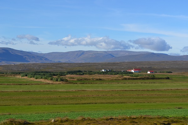 Séð heim að Vígholtsstöðum í Laxárdal í Dölum. Ljósmynd: Guðmundur Sigurðsson