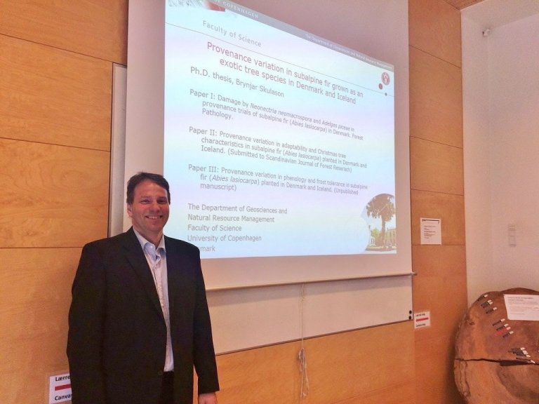 Brynjar Skúlason við doktorsvörnina í Kaupmannahafnarháskóla 28. apríl 2017.