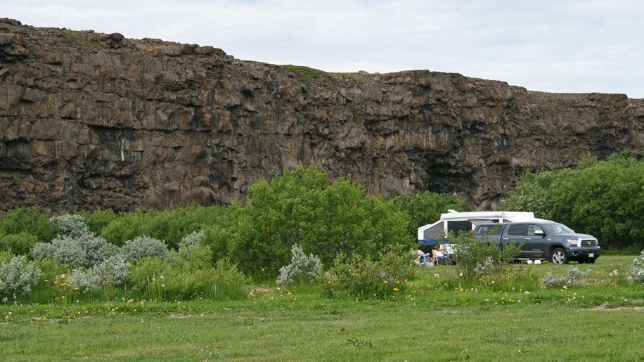 Tjaldstæði í Ásbyrgi