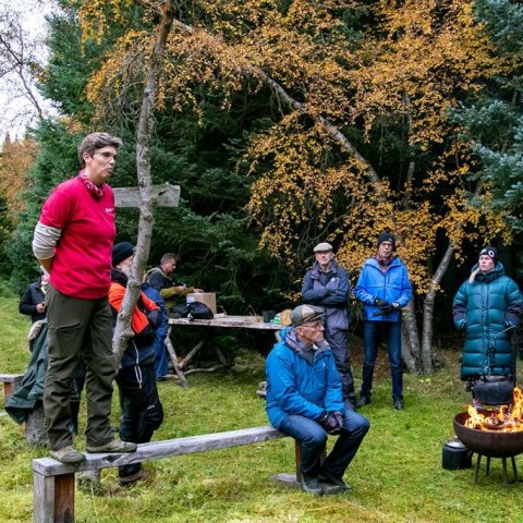 Sigríður Hrefna Pálsdóttir ávarpar þátttakendur. Ljósmynd: Pétur Halldórsson