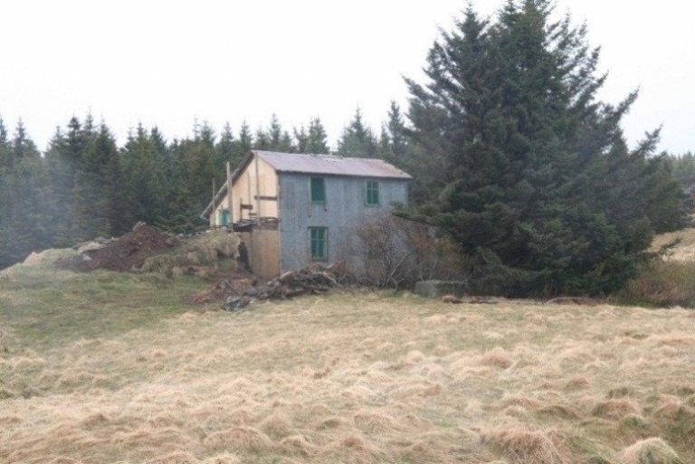 Jórvíkurbærinn áður en framkvæmdir hófust við endurbætur