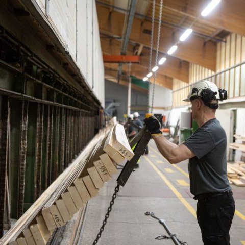 Staflanum stillt upp í pressunni. Ljósmynd: Einar Bjarnason