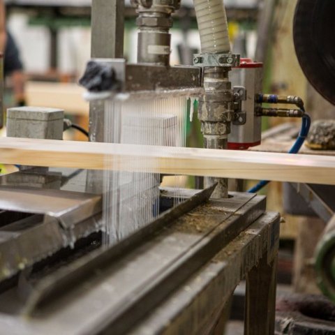 Planki fer í gegnum límbaðið. Ljósmynd: Einar Bjarnason