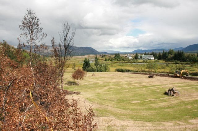 Þingvellir eftir bruna (2)