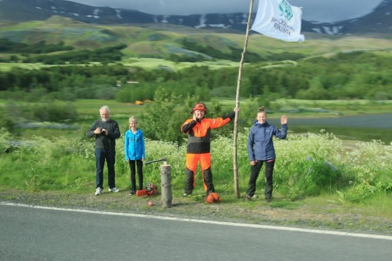 Móttökur við Mógilsá í Kollafirði.