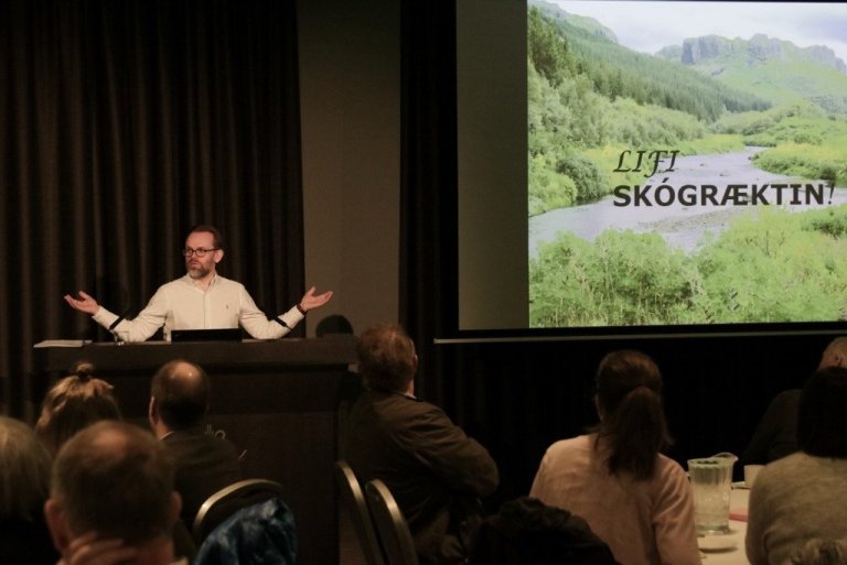 Frá stefnumótunarfundi starfsfólks Skógræktar ríkisins og landshlutaverkefna í skógrækt sem haldinn var 9. mars.