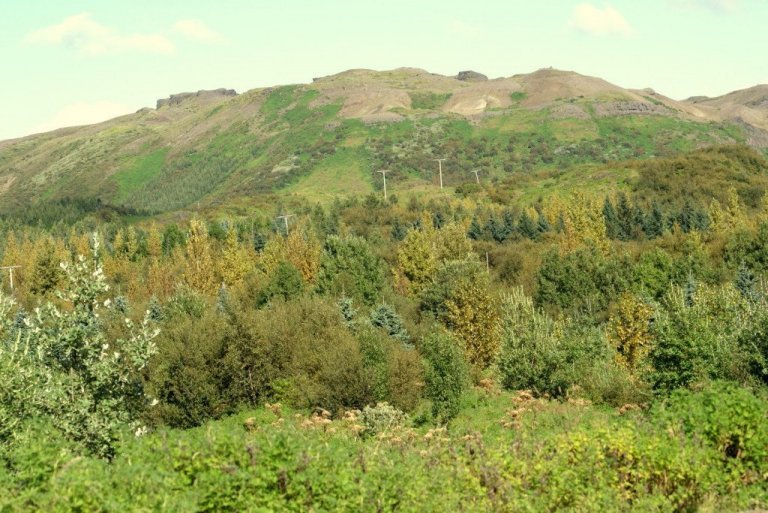 Þessi mynd var tekin í Þjórsárdal á höfuðdag, 29. ágúst 2016.