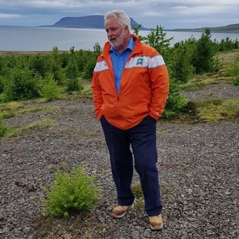 Guðmundur Rúnar Vífilsson, skógarbóndi á Ferstiklu. Ljósmynd: Bergþóra Jónsdóttir