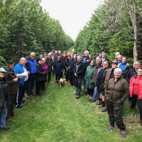 Góð þátttaka var á fundunum með skógarbændum. Hér er sunnlenski hópurinn á Núpum. Ljósmynd: Björn B. Jónsson