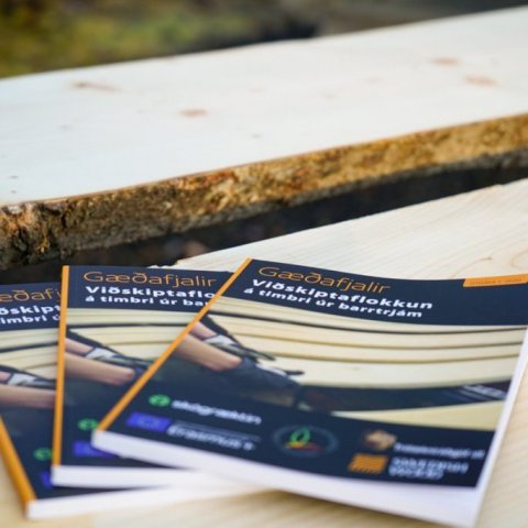 Ritið Gæðafjalir - Viðskiptaflokkun á timbri úr barrtrám. Ljósmynd: Rósa Björk Jónsdóttir