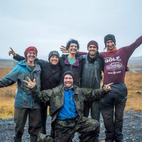 Hópurinn sem gróðursetti á sunnanverðu svæðinu/The South group. Mynd/Photo: Ana Marija Marinov