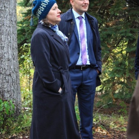 Eliza og Guðni í Mörkinni Hallormsstað. Ljósmynd: Bergrún Arna Þorsteinsdóttir