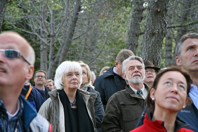 Heimsókn norrænna ráðherra á Hallormsstað, 15. júní 2009 - Jón Loftsson, skógræktarstjóri og Jóhanna Sigurðardóttir, forsætisráðherra