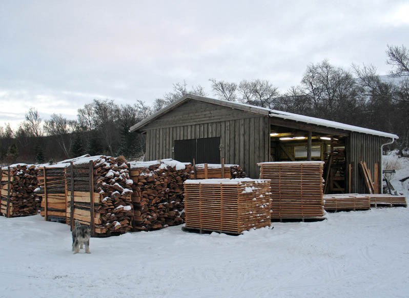 Viðarvinnsla á Hallormsstað