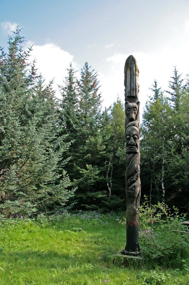 Listaverk í Haukadalsskógi.