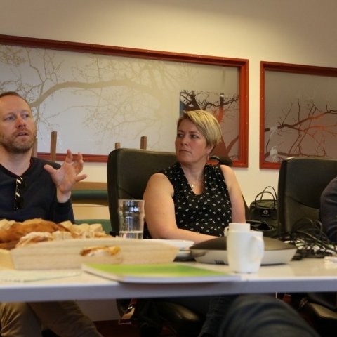 Frá fundi ráðherra með framkvæmdaráði Skógræktarinnar og starfsfólki aðalskrifstofu. Ljósmynd: Pétur Halldórsson