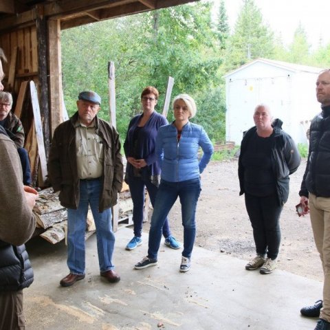Í sögunarmyllunni á Hallormsstað.  Ljósmynd: Pétur Halldórsson