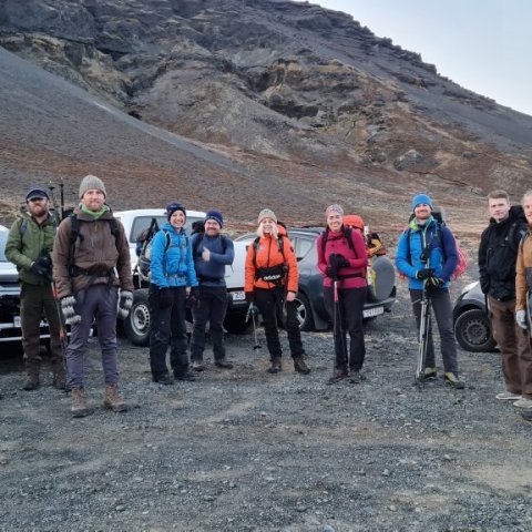 Í upphafi ferðar við Sandfellsleið. Ljósmynd: Elísabet Atladóttir