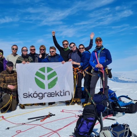 Skógræktin á toppnum! Ljósmynd: Elísabet Atladóttir