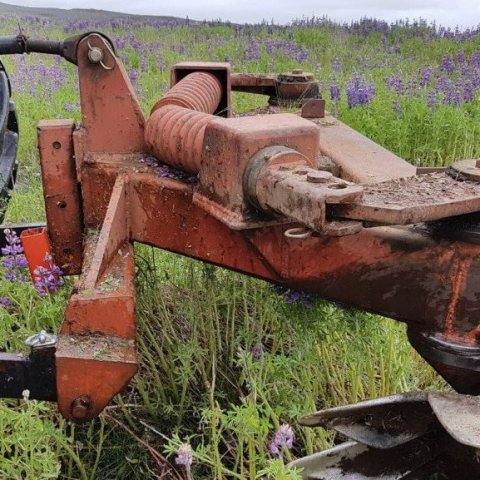 Herfið sem notað er við jarðvinnsluna á Haukadalsheiði. Ljósmynd: Hreinn Óskarsson