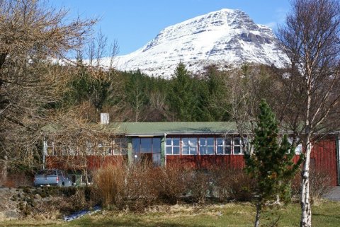 Skrifstofuhús rannsóknasviðs Skógræktarinnar Mógilsá