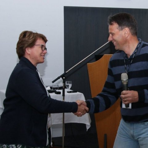 Inger Sundheim Fløistad og Brynjar Skúlason. Ljósmynd: Pétur Halldórsson