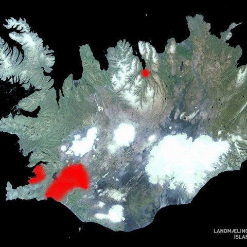 Útbreiðsla birkiþélu 2017. Kort: Brynja Hrafnkelsdóttir/Landmælingar