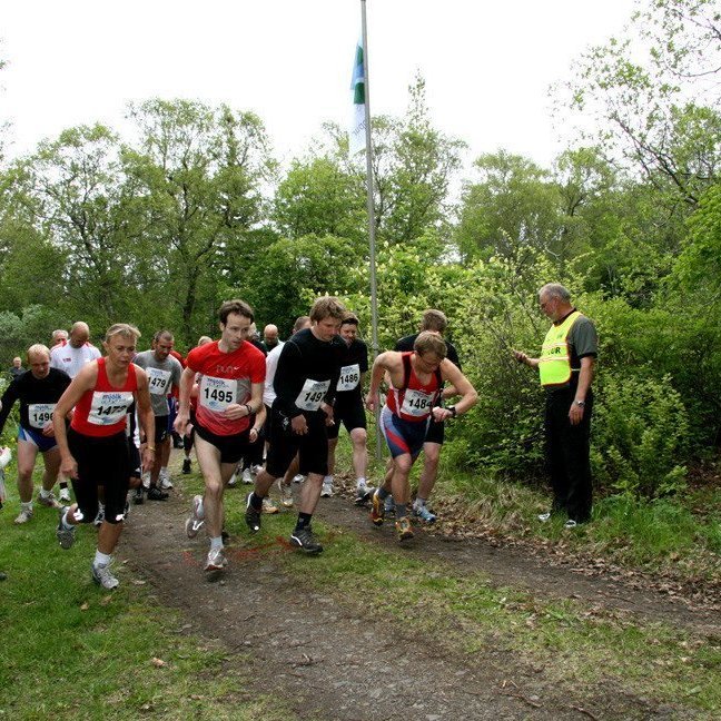 Hlauparar leggja af stað.