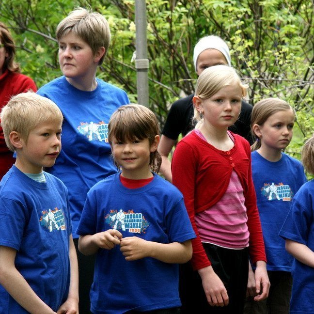 Hluti þátttakenda.