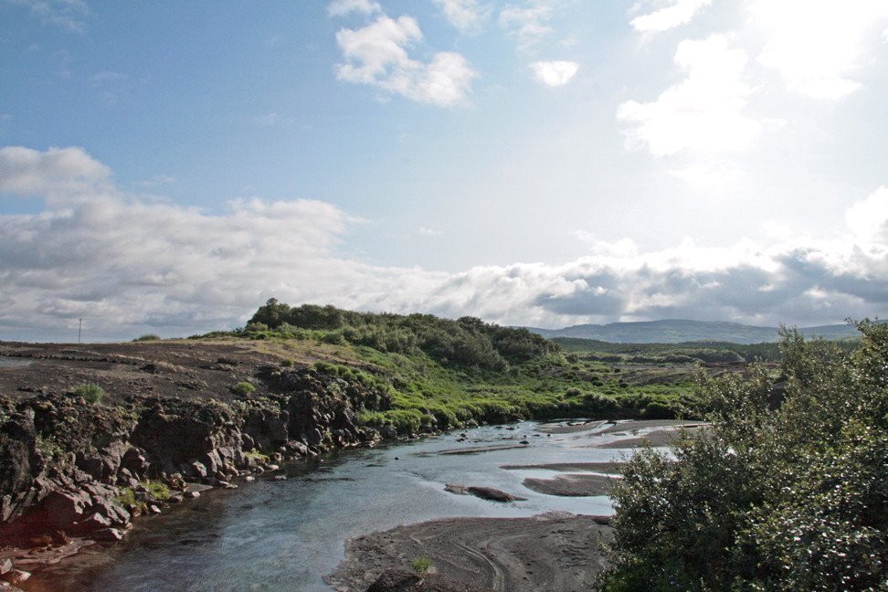Á árbakkanum í Þjórsárdal.