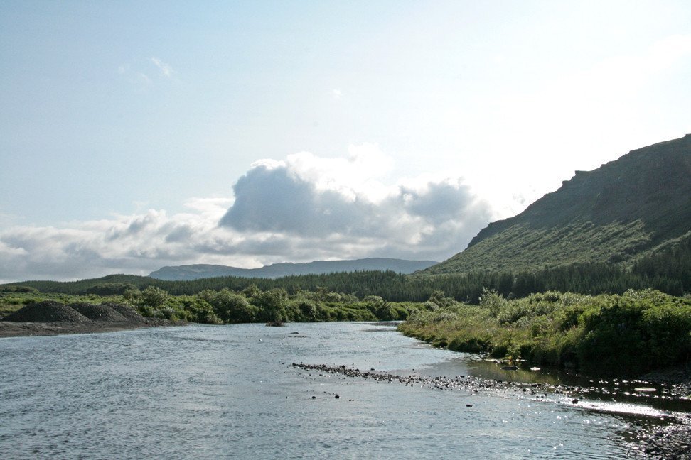 Á árbakkanum í Þjórsárdal.