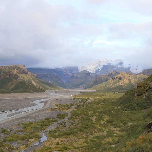 Austursýn frá Álfakirkju á Goðalandi 2019. Ljósmynd: Pétur Halldórsson