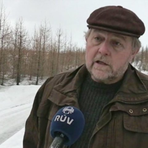 Þröstur í sjónvarpsviðtali