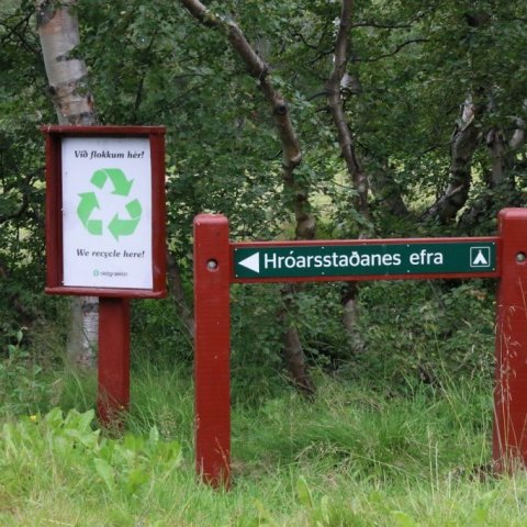 Á Hróarsstaðanesi eru falleg  tjaldsvæði á bökkum Fnjóskár. Ljósmynd: Pétur Halldórsson