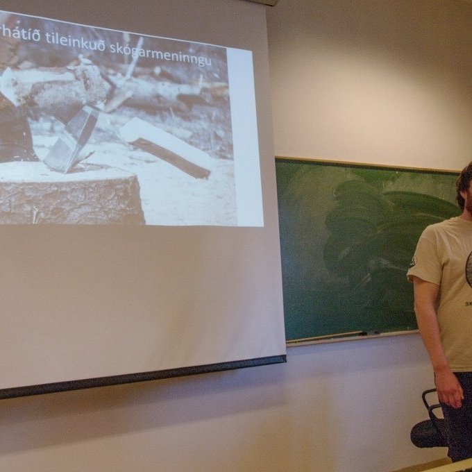 Gústaf Jarl Viðarsson, skógarvörður í Heiðmörk. Ljósmynd: Ólafur Oddsson