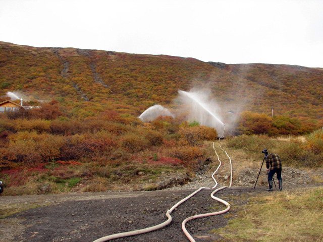 Eldvarnir í Skorradal prófaðar