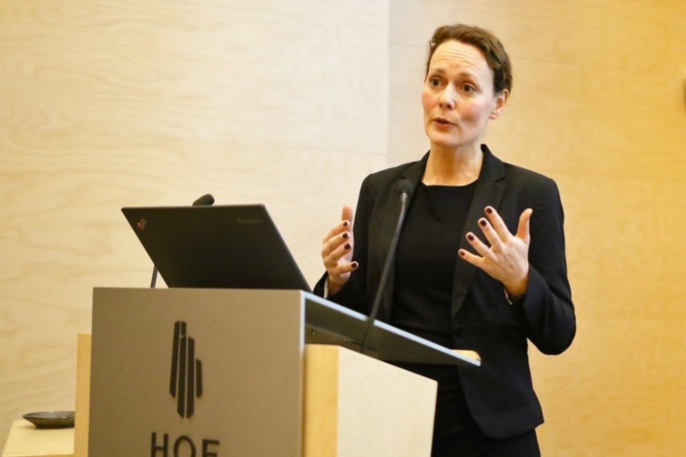 Brynhildur Davíðsdóttir bendir á að skógrækt sé eitt helsta vopnið sem Íslendingum sé tiltækt til að…