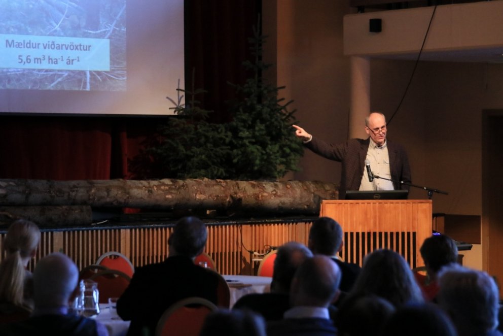 Þorbergur Hjalti Jónsson, skógfræðingur á Mógilsá, greindi frá því að vöxtur sitkagrenis á Íslandi h…