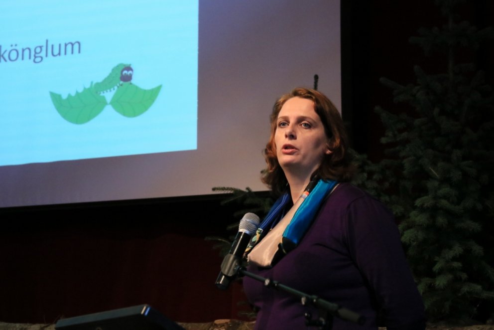 Edda S. Oddsdóttir, plöntuvistfræðingur á Mógilsá, varaði í erindi sínu við innflutningi lifandi pla&hellip;