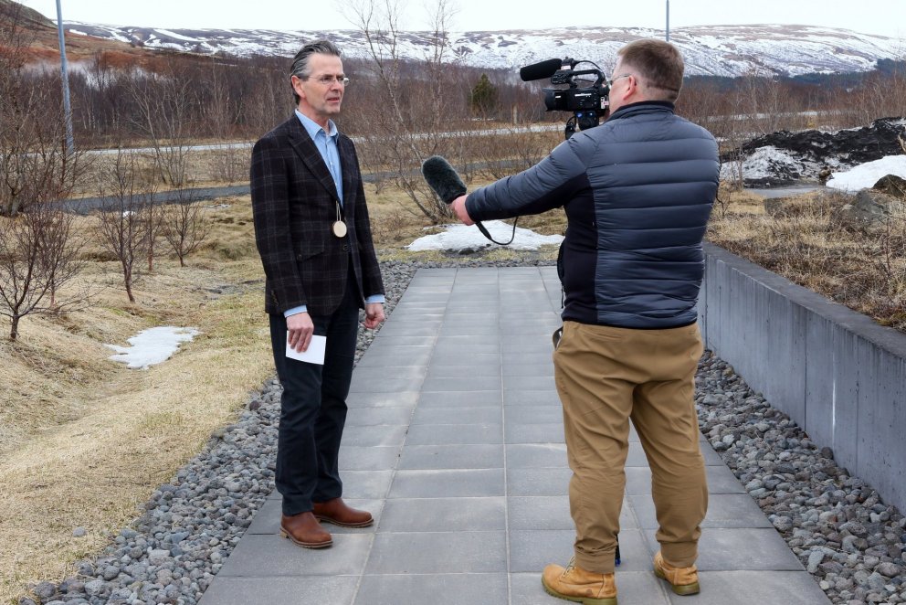 Arnór Snorrason, deildarstjóri loftslagsdeildar rannsóknasviðs Skógræktarinnar, segir Magnúsi Hlyn H…
