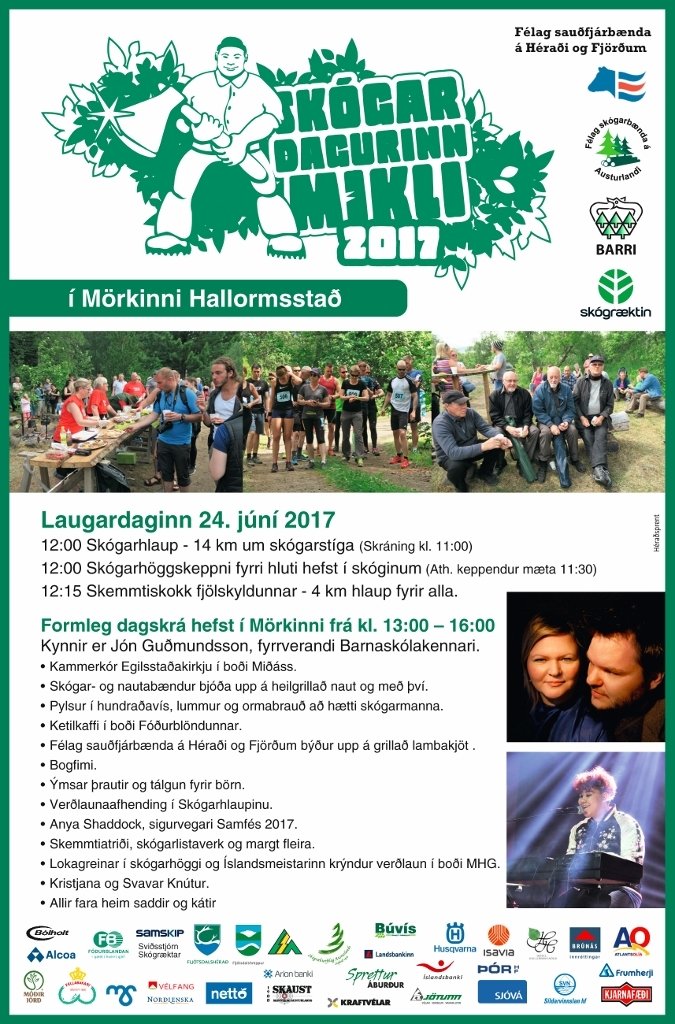 Skógardagurinn mikli á laugardag