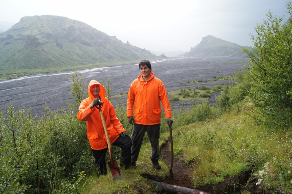 Góður gangur í stígaviðhaldi á
Þórsmörk